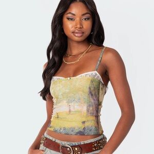 Edikted Picture Perfect Lace Bra Top Small